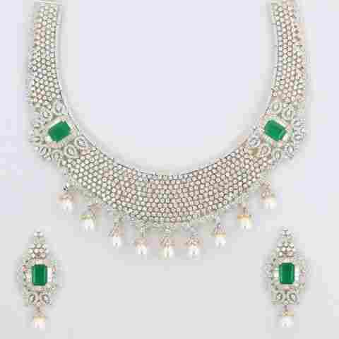 Designer American Diamond Jewellerya  