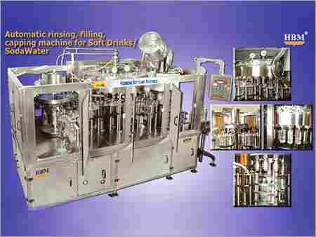 Soft Drinks Rinsing Filling Capping Machine