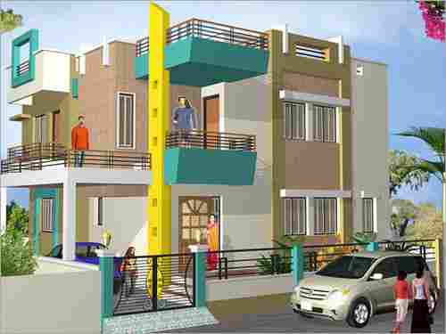 Residential Duplex Home Architecture