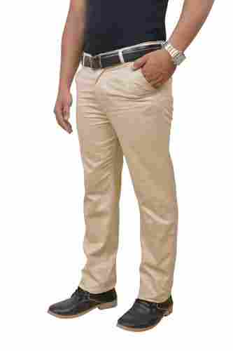 Beige Cotton Trouser