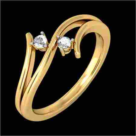 Ladies Gold Diamond Ring