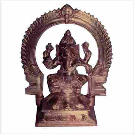 Lord Ganesha Brass Sculpture