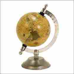 Globe With Nickel Finish Base