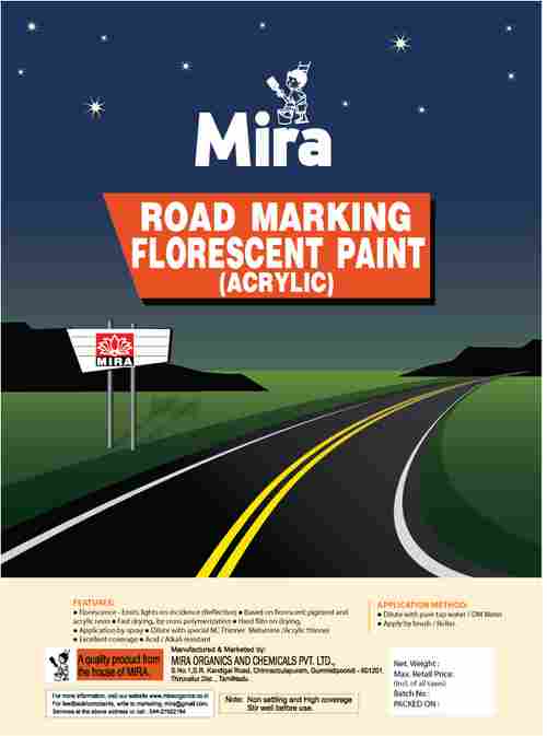 Road Marking Florescent Paints (Acrylic)