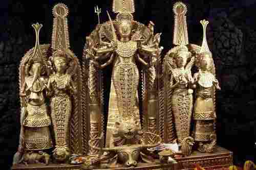 Dhokra Goddess Durga Sculpture