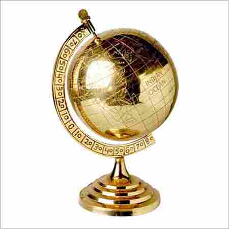 Brass World Globe