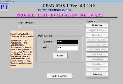 Gear Lead & Profile Testing Software