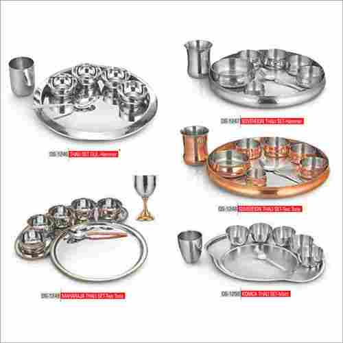 Stainless Steel Plate Bowl Set