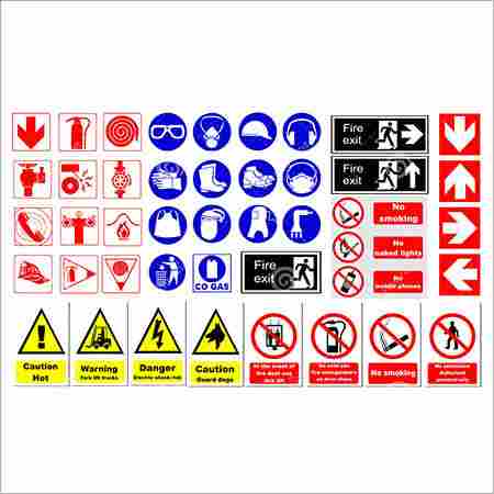 Colored Safety Signs
