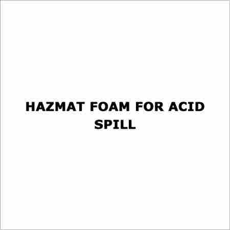 Hazmat Foam for Acid Spill