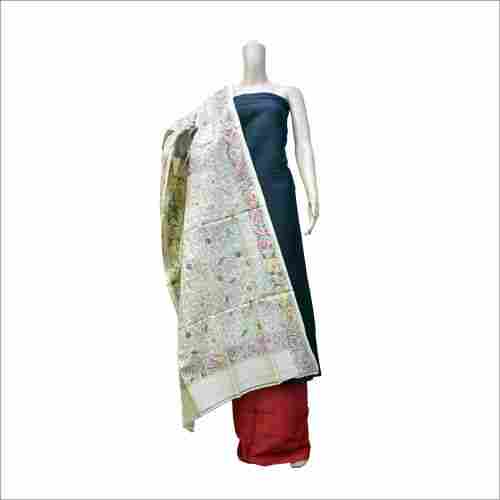 Raw Silk Kantha Suit