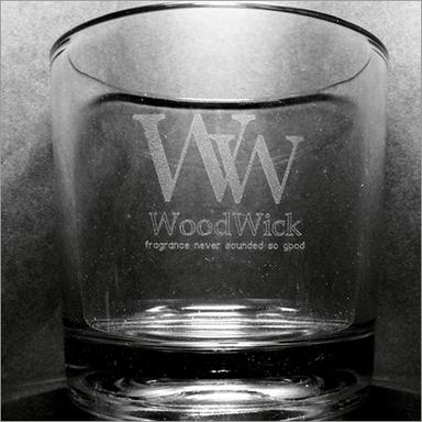 Laser Etched Logo And Lettering On Glass