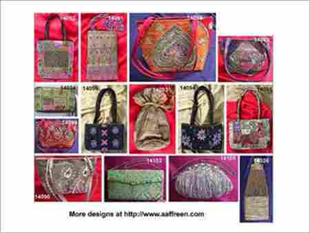 Zari, Brocade and Applique Hand-Bags