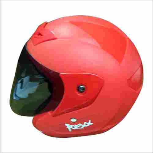 Open Face Red Helmet