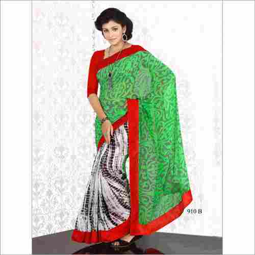 Red Lace Border Sarees