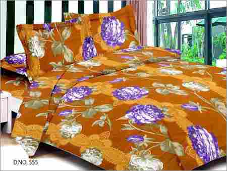 Cotton Screen Printed Bed Sheet
