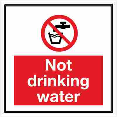 No Drinking Water Signs