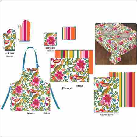 Floral Print Kitchen Linen Set