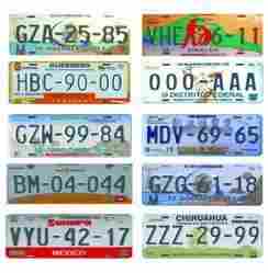 License Plate Blanks
