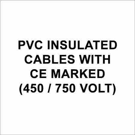 Pvc Insulated Cables With Ce Marked (450/750 Volt)