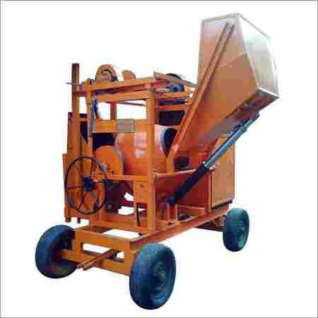 Concrete Mixer With Lift and Hydraulic Hopper
