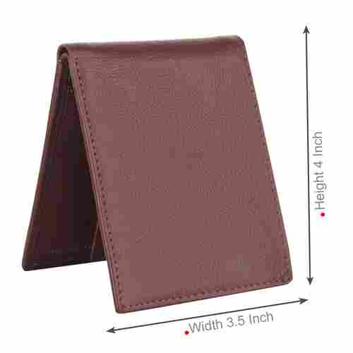 Burgundy Synthetic Leather Wallet