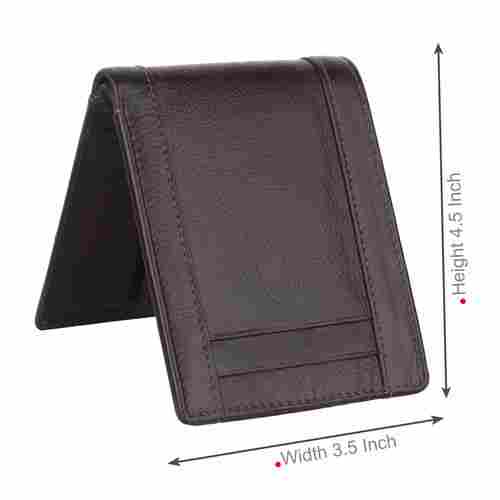 Dark Brown Leather Wallet for Men