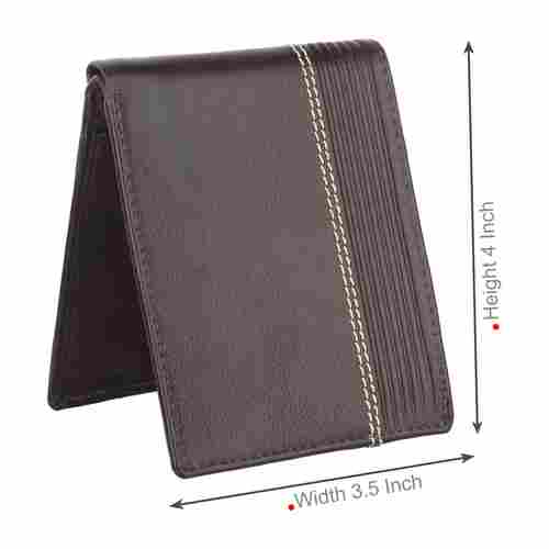 Light Weight Dark Brown Leather Wallet for Men