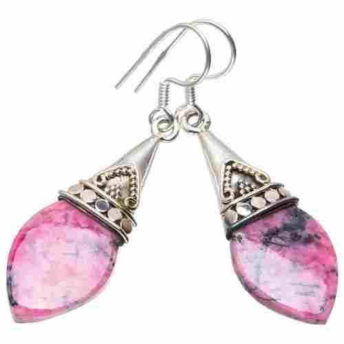 Rhodonite Customized Solitaire Earring