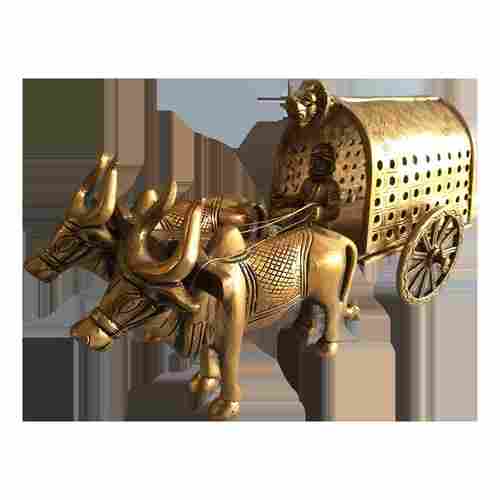 Brass Statue Bullock Cart