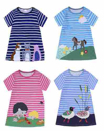 Summer Cartoon Printed Girls T Shirt
