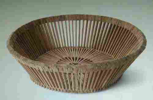 Round Shape Wooden Basket