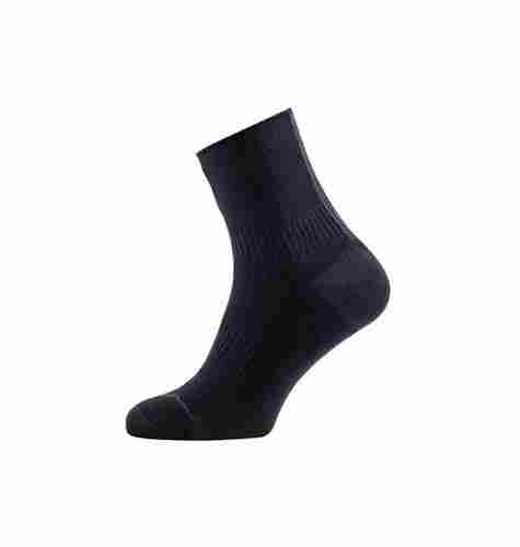 Cotton Black Plain Socks