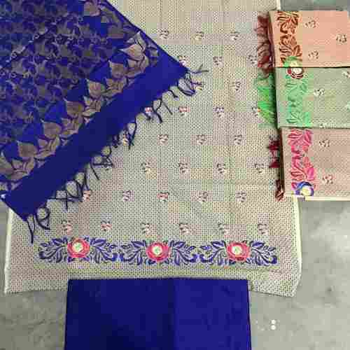 Unstitched Resam Suits with Banarsi Embroidery