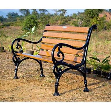 Iron Outdoor Garden Bench Design: With Rails
