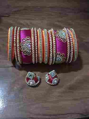 Silk Thread Designer Bangles Jewellery