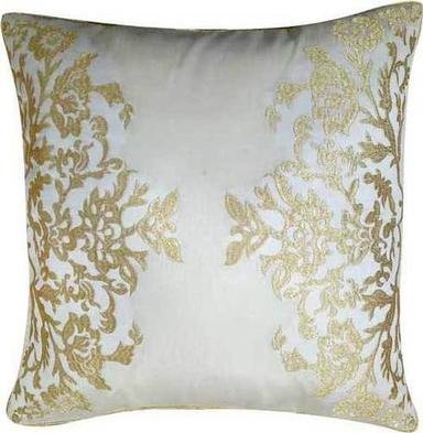 White Handmade Embroidery Pillow Cover