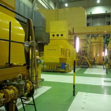 Yellow Alstom Gas Power Plant (252 Mw)