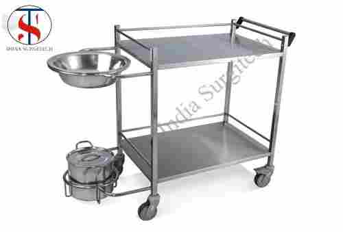 Dressing Trolley With Bowl And Bucket
