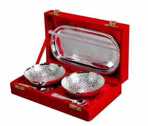 Silver Plated Brass Bowls Set