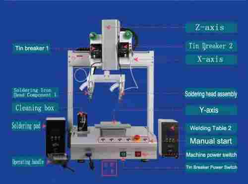 3-Axis Double Head Automatic Soldering Machine