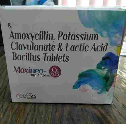 Amoxicillin, Potassium Clavulanate And Lactic Acid Bacillus Tablets