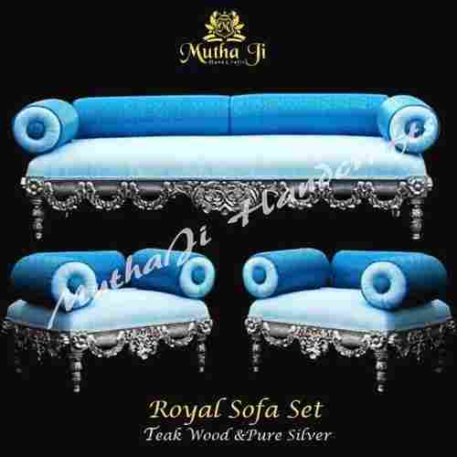 Royal Silver Sofa Set