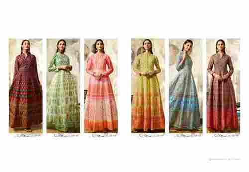 Chanderi Printed Gowns