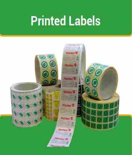 Printed Rectangular Barcode Labels