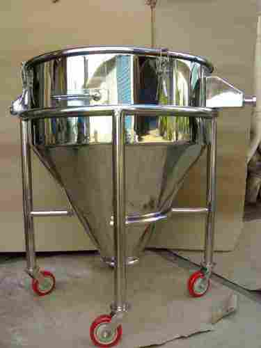 316 Stainless Steel Hopper With Trolley