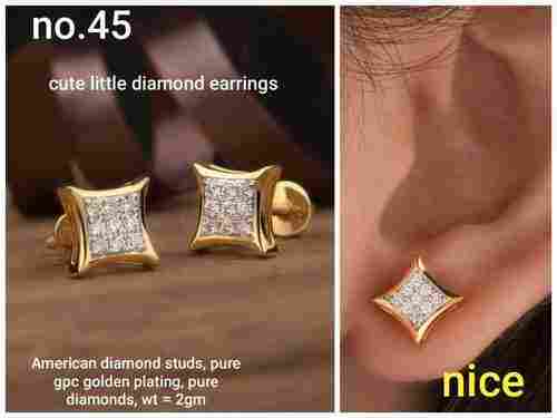 Cute Little Diamond Earrings