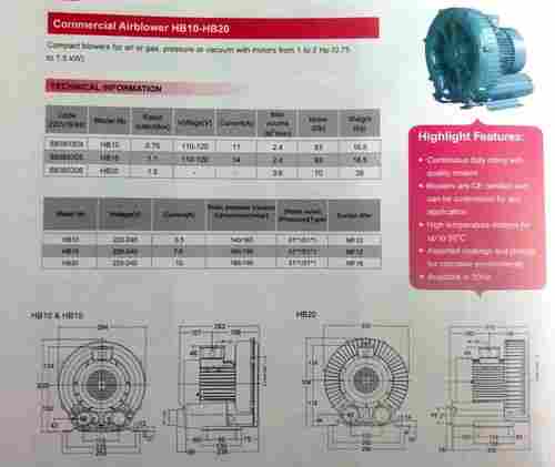 Commercial Air Blower HB10-HB20