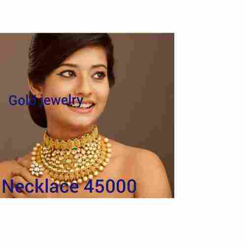 Modern Fancy Gold Necklace