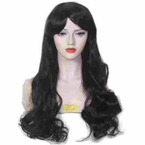 Black Long Soft and Silky Synthetic Full Head Wigs